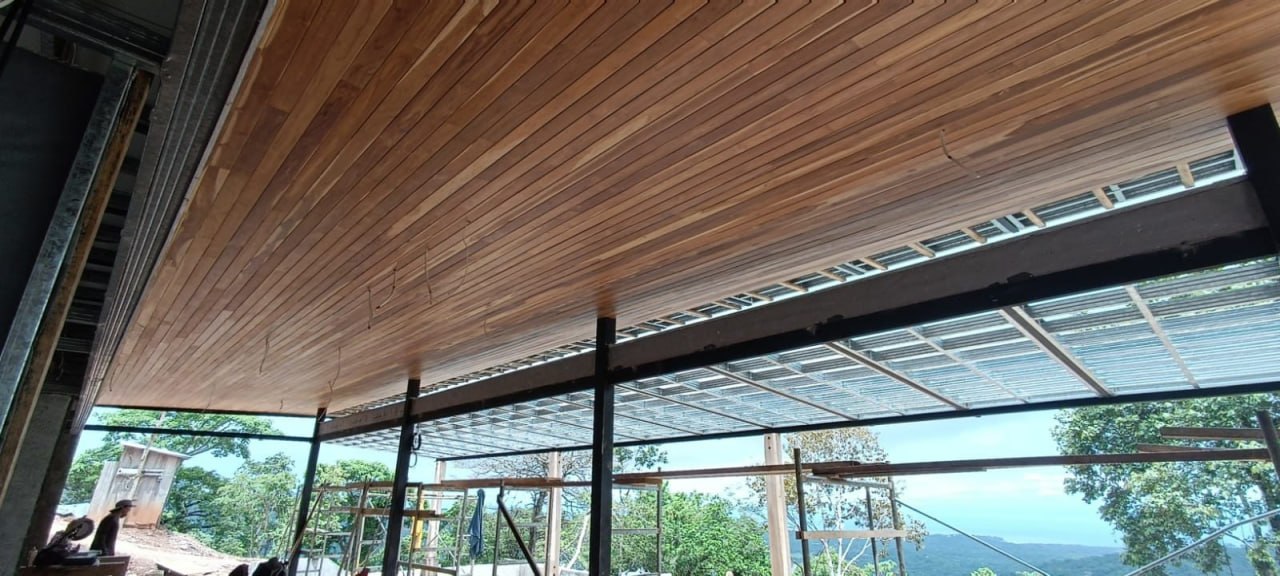 Teak ceiling